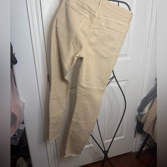 MOTHER Jeans The High Waisted Looker Ankle Fray - Khaki NWOT - Picture 2 of 10
